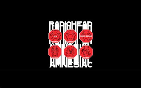 Download Radiohead Amnesiac Album Cover Stop Variation Wallpaper | Wallpapers.com