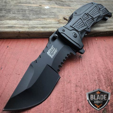 9" MTECH BLACK TACTICAL SPRING ASSISTED POCKET KNIFE (With images) | Knife, Pocket knife, Best ...