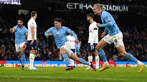 Man City 4-2 Tottenham: Guardiola's men overcome two-goal deficit to triumph on a mad Etihad night