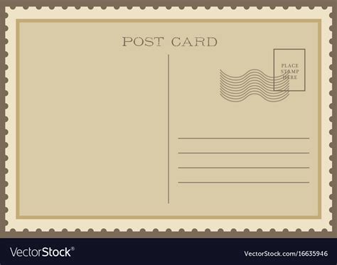 Vintage classical postcard design Royalty Free Vector Image