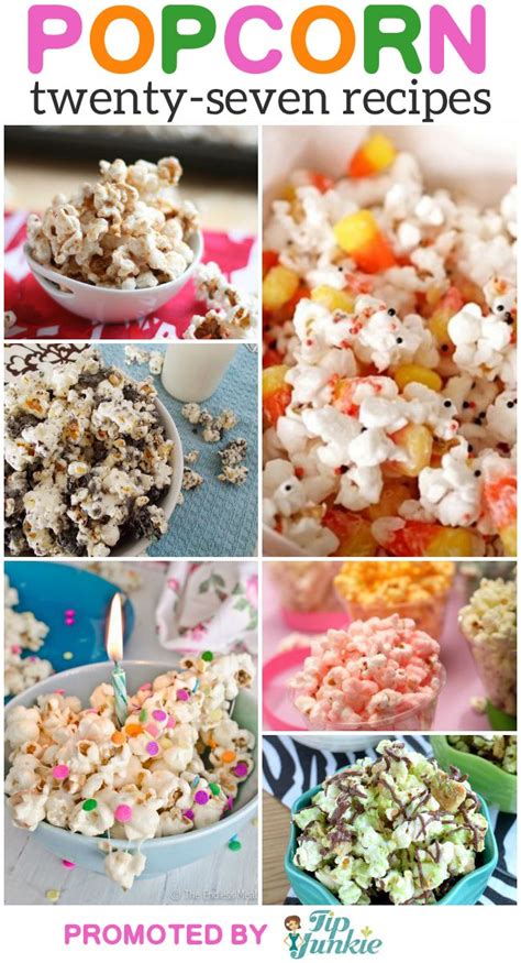 27 Easy Popcorn Recipes and Printable Boxes | Tip Junkie