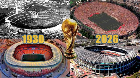 All FIFA World Cup Stadiums (1930-2026) - YouTube