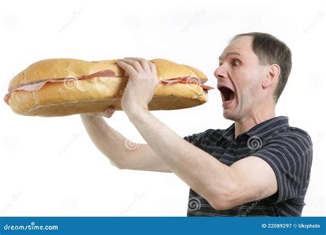 Hungry Man Royalty Free Stock Photography - Image: 22089297