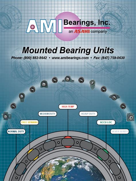 Ami Mounted Bearing Unit Full Catalog | PDF | Bearing (Mechanical) | Physical Sciences