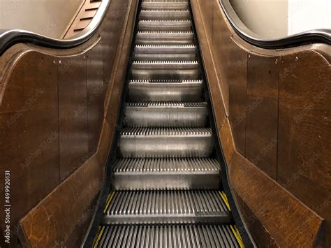 escalator in the airport Stock Photo | Adobe Stock