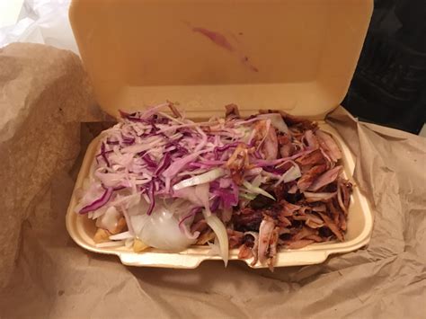 Chicken doner meat, chips and salad from West Kebab W13 : r/Doner