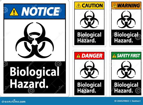 Warning Label Biological Hazard on White Background Stock Vector - Illustration of elderly ...