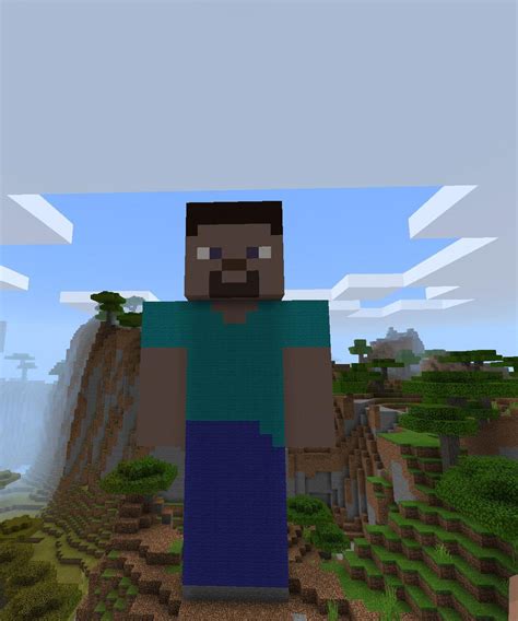 Minecraft Steve Statue