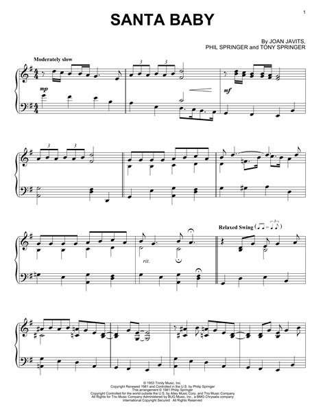 Santa Baby | Sheet Music Direct