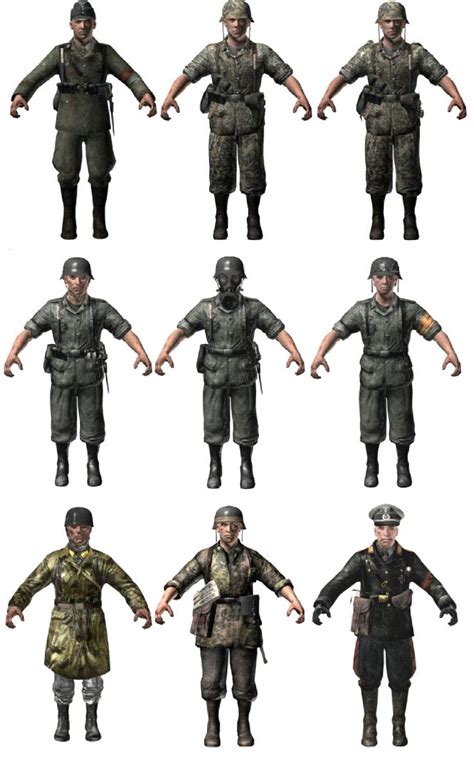 Image - German character models WaW.PNG | Call of Duty Wiki | FANDOM ...