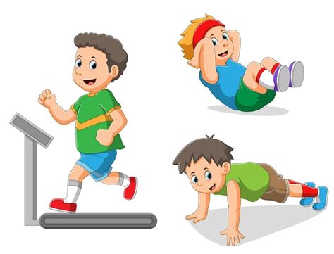 Exercise Cartoon Images - Free Download on Freepik