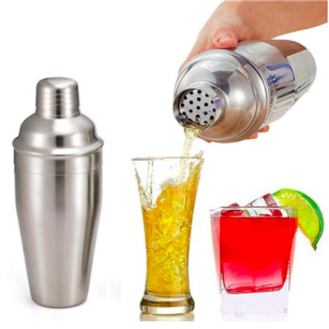 Cocktail Shaker, Martini Shaker 500ml Stainless Steel (Pack of 4 sets ...