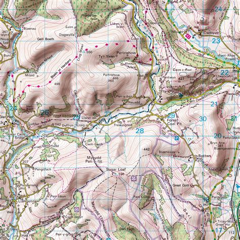 Brecon Beacons National Park - Map Poster from Love Maps On...