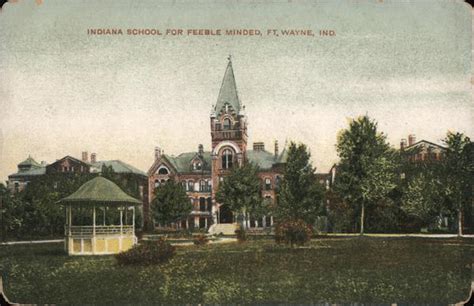 Indiana School For Feeble Minded Fort Wayne, IN Postcard