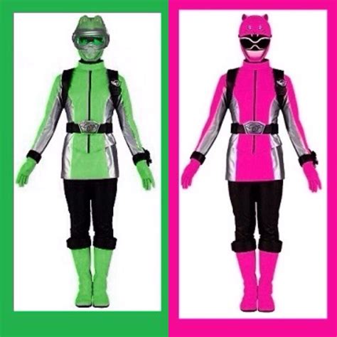 Power rangers beast morphers green ranger and pink ranger