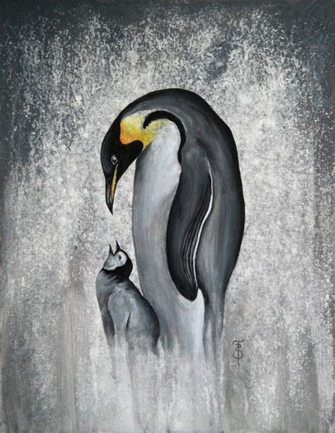 Penguin pics | Acrylic painting, Painting, Penguins