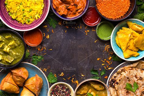 Indian food background ~ Food & Drink Photos ~ Creative Market