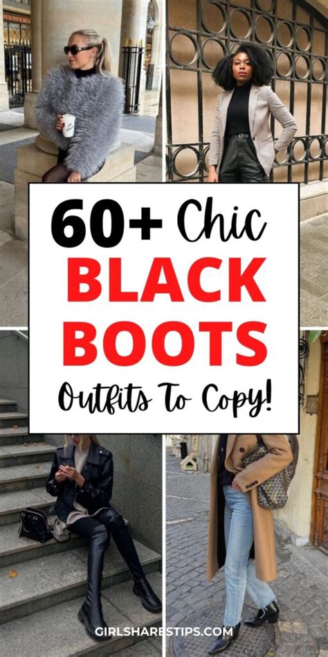 60+ Chic Black Boots Outfit Ideas To Level Up Your Style - Girl Shares Tips