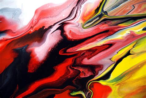 Red and Black Abstract Painting | This is a close up shot fr… | Flickr