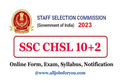 ssc chsl 2023 exam pattern Archives - All Jobs For You