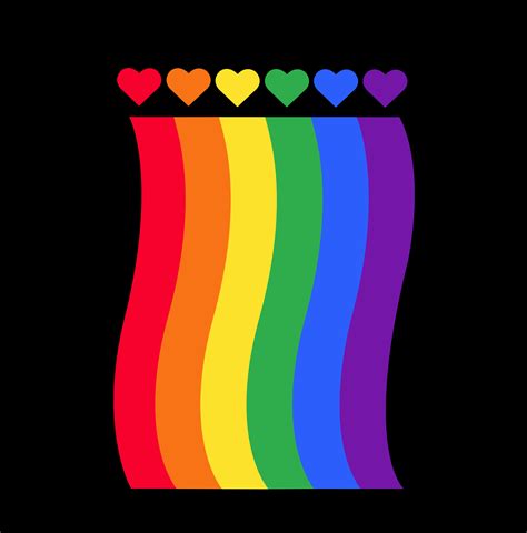 drapeau arc-en-ciel symbole LGBT sur coeur - Telecharger Vectoriel Gratuit, Clipart Graphique ...