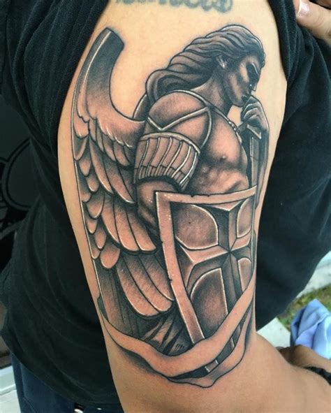 95+ Best Saint Michael Tattoos Designs & Meanings (2019) | St michael tattoo, St michael, Tattoos