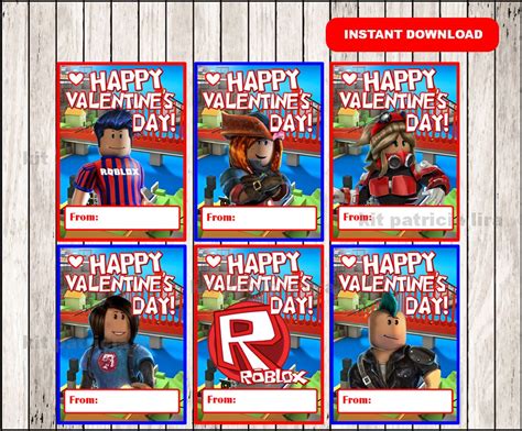 Free Printable Roblox Valentines