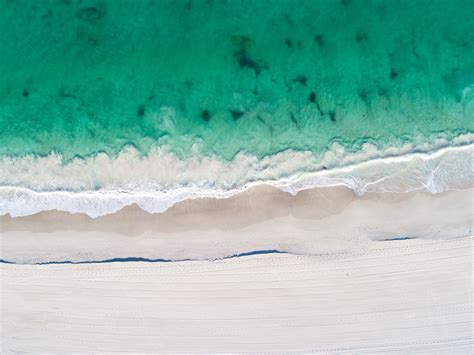 Aerial View Of Beach Clear Ocaen Sand 5k, HD Nature, 4k Wallpapers, Images, Backgrounds, Photos ...