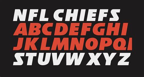 NFL Chiefs free Font - What Font Is