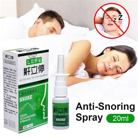 20ML Anti Snoring Spray Relief Snoring Liquid Stop Snore Liquid Nasal ...