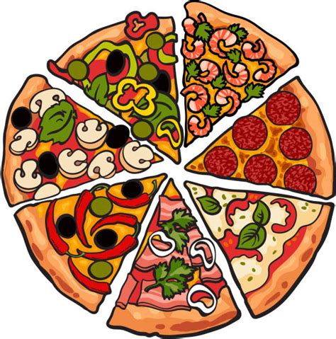 Royalty Free Pizza Slice White Background Clip Art, Vector Images ...