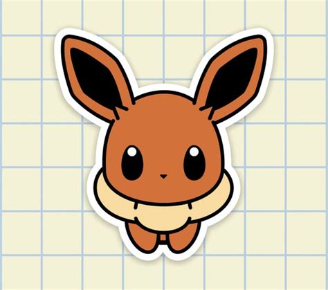 Eevee Sticker Video Game Stickers Laptop Stickers Aesthetic - Etsy