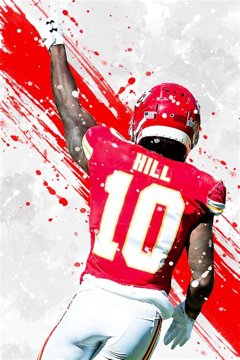 Tyreek Hill Kansas City Chiefs Poster Print Sports Art | Etsy