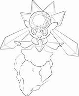 Click to See Printable Version Of Diancie Pokemon Coloring Page Free  sketch template