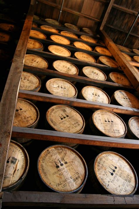 Bourbon Barrels Aging at Woodford Reserve, Versailles, Kentucky, photo ...