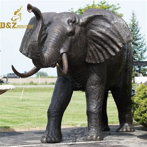 large outdoor bronze elephant garden statue for sale