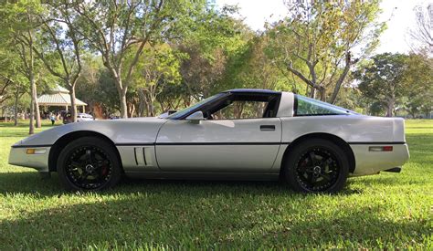 Silver 1985 Chevrolet Corvette