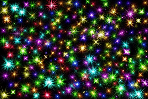 Stars Multicoloured Christmas - Free image on Pixabay