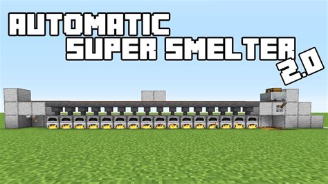 Automatic Super Smelter - Minecraft 1.16+ Tutorial (Java/Bedrock) - YouTube