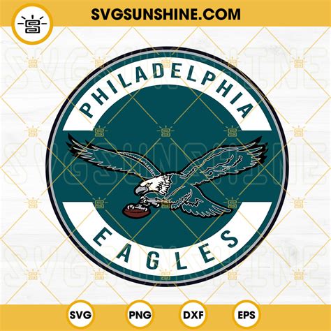 Philadelphia Eagles Vintage Logo SVG, Eagles Circle Logo SVG, Philly ...