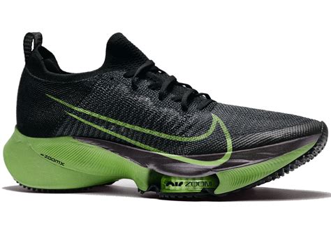 Nike Air Zoom Tempo Next% Flyknit Black Electric Green Men's - Sneakers ...