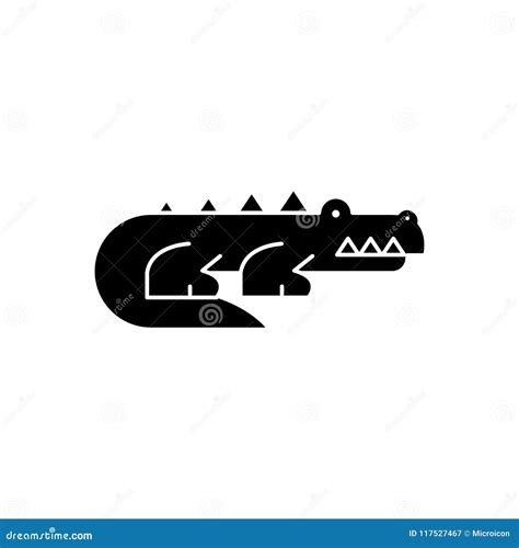 Predatory Animals Black Icon Concept. Predatory Animals Flat Vector ...