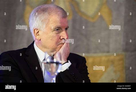 Premier of Bavaria Horst Seehofer (CSU) pictured in a panel discussion during an open day at the ...