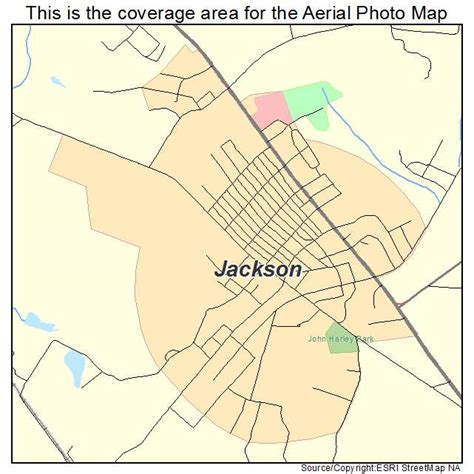 Aerial Photography Map of Jackson, SC South Carolina