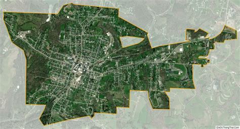 Map of Barnesville village, Ohio