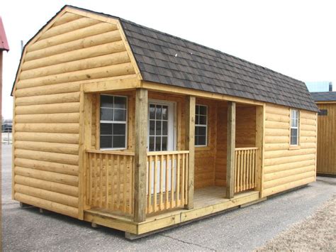 barn plans with loft log | Log Cabin Portable Storage Building Sheds Barns Kansas | eBay | Books ...