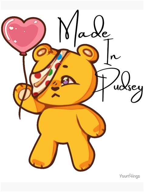 "Pudsey Bear Made in Pudsey" Canvas Print for Sale by Yourt4ings | Redbubble