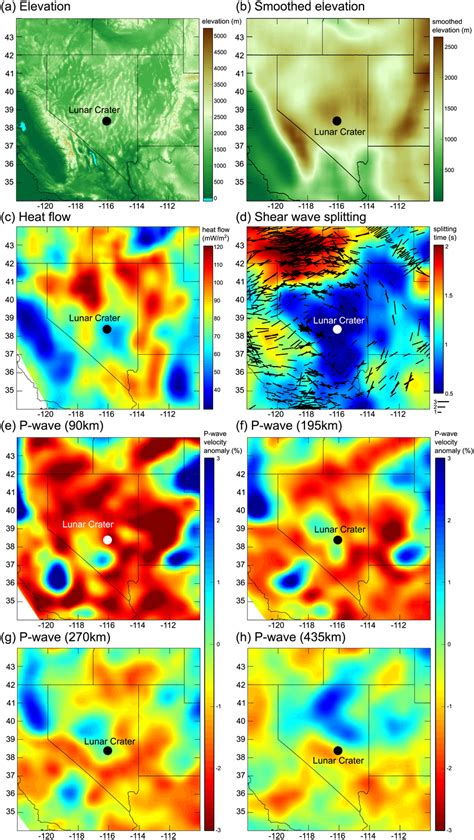 Location of Lunar Crater compared to geophysical features of the Basin ...