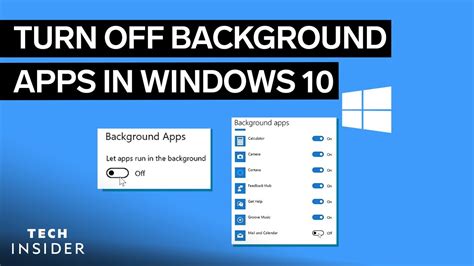 How to Turn Off Background Apps in Windows 10 | The Learning Zone