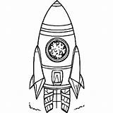 Kids Coloring Page Rocket · Creative Fabrica sketch template